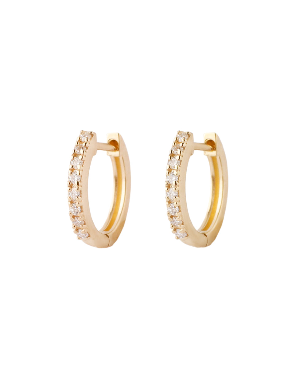 SIENA ROSE】ダイヤラインフープピアス｜SANPO ONLINE(サンポーオンライン)