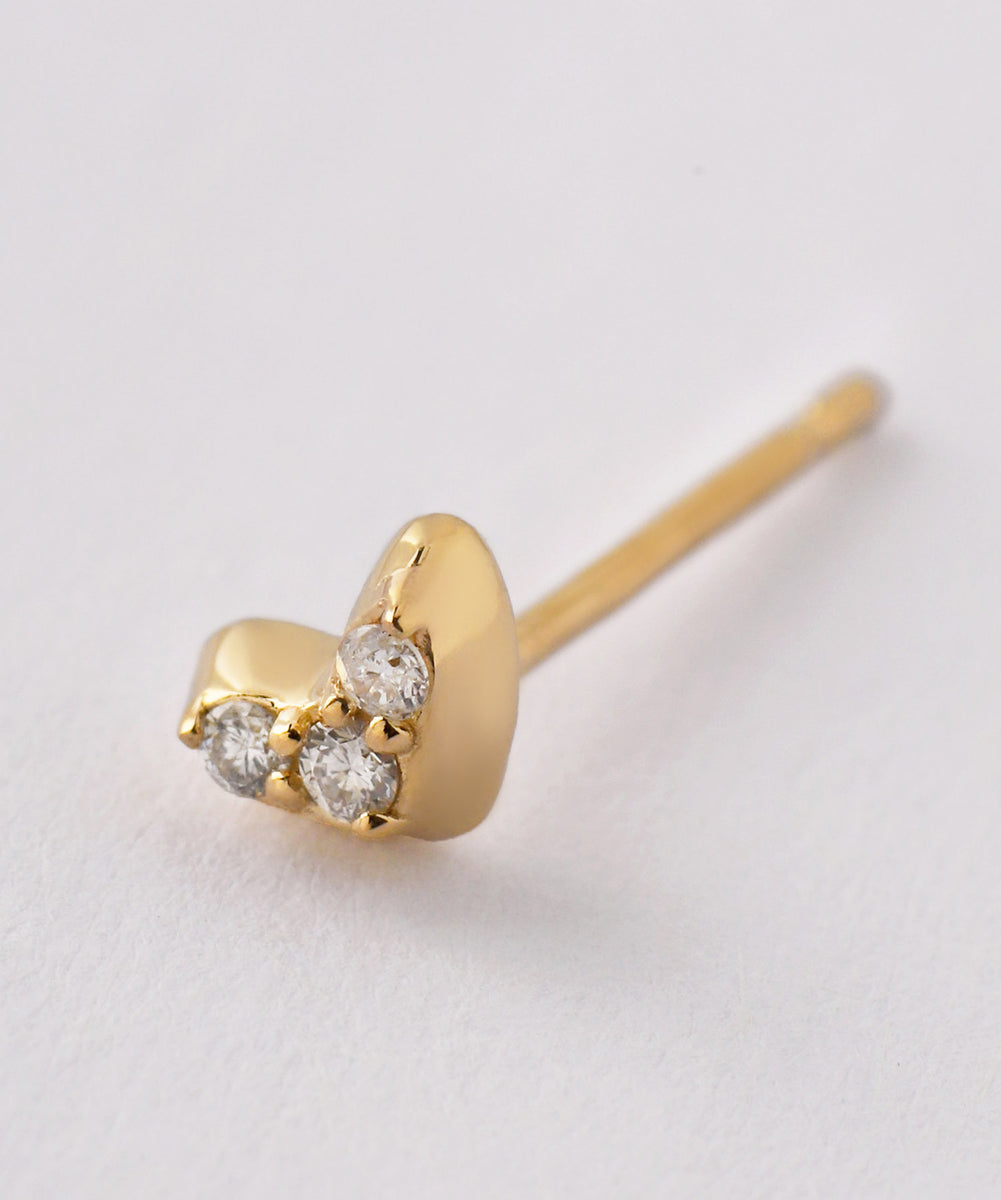 SIENA ROSE】petit・ハートダイヤピアス｜SANPO ONLINE(サンポー