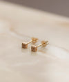 ROSETEN・スクエアダイヤピアス