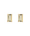 Lemon Quartz Square Earrings