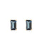 Blue Topaz Square Earrings