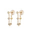Opal Chain Hoop Earrings