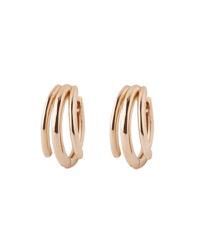 ROSETEN・トリプルラインフープピアス