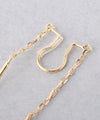 Spiral motif 2-way earrings