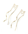 Spiral motif 2-way earrings
