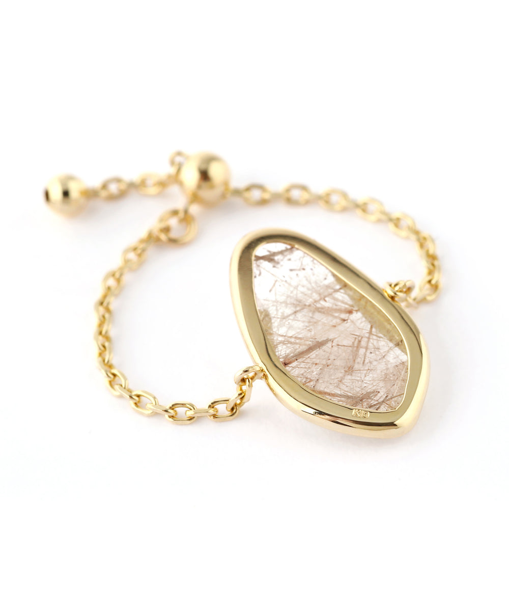 SIENA ROSE】GEMSTONE・チェーンリング[ルチルクォーツ]｜SANPO ONLINE