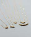 petit Hanging Diamond Bar Necklace