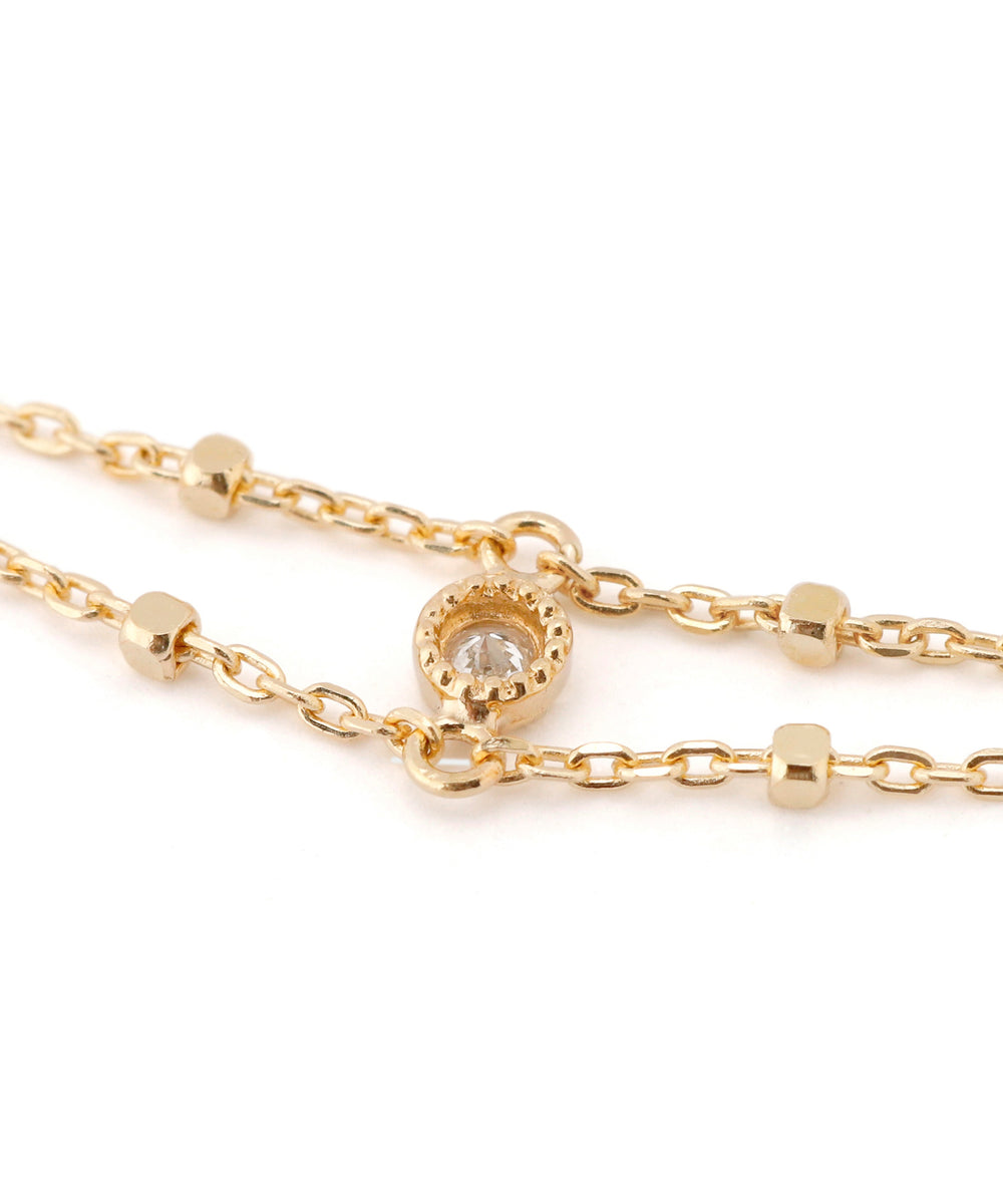 SIENA ROSE】一粒ダイヤの2連風ブレスレット|SANPO ONLINE(サンポー SIENA ROSE】一粒ダイヤの2連風ブレスレット|SANPO ONLINE(サンポー