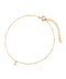 Single diamond chain bracelet