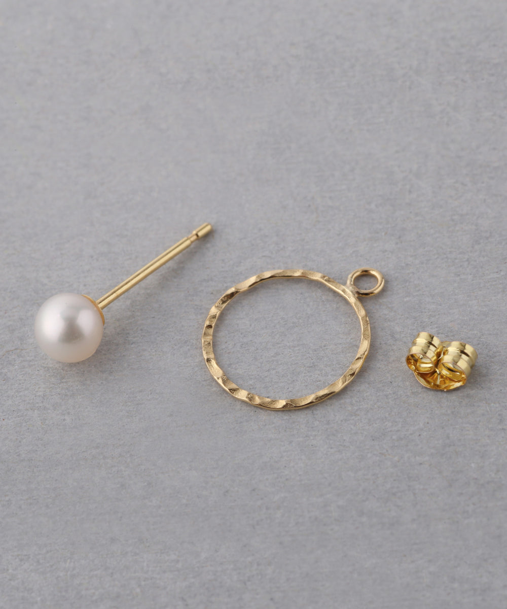SIENA ROSE】パールとフープの3WAYピアス｜SANPO ONLINE(サンポー 