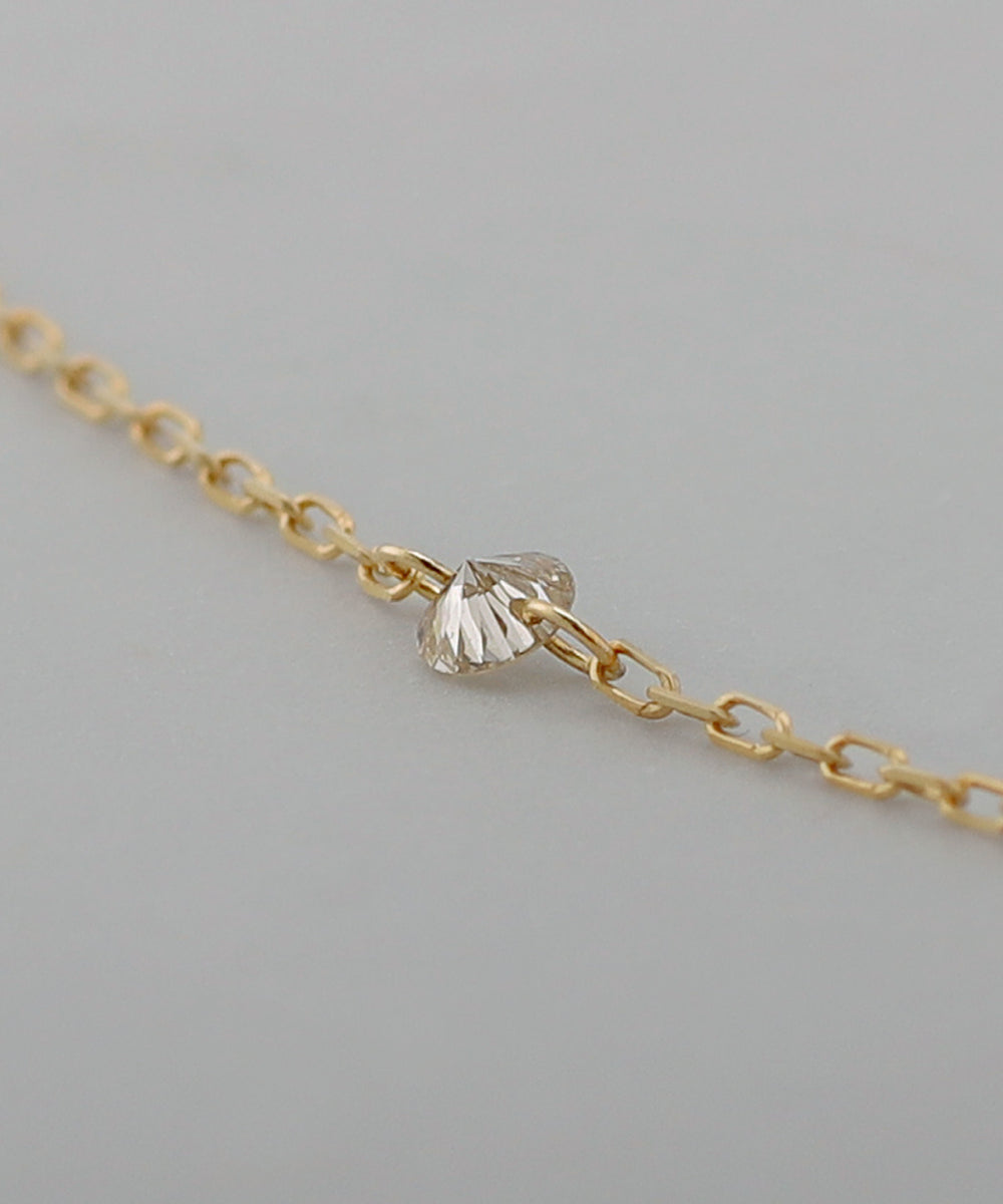 SIENA ROSE】Nudie Diamond・5粒ネックレス[シャンパン]｜SANPO ONLINE