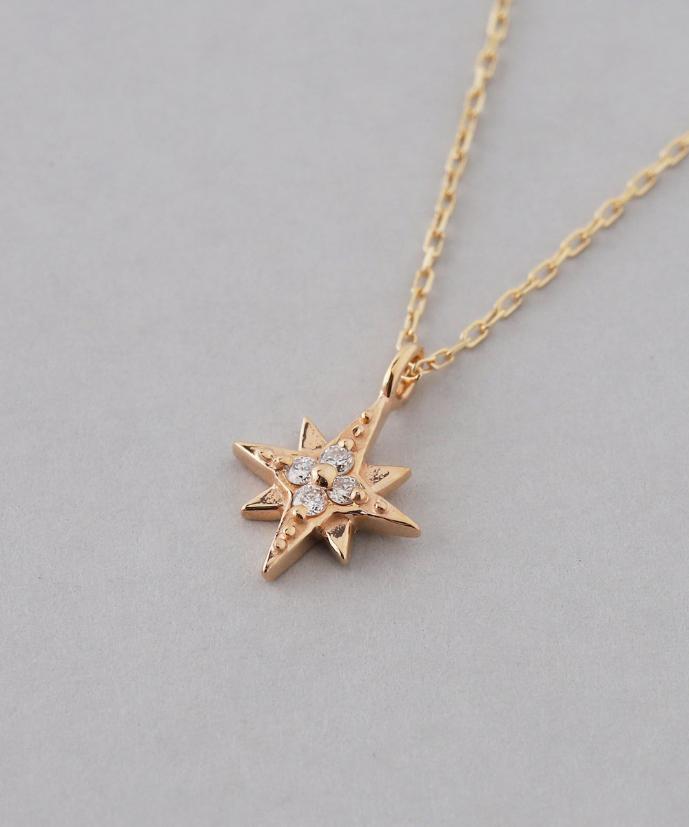 SIENAROSE】スターモチーフダイヤネックレス｜アネモネ・シエナロゼ