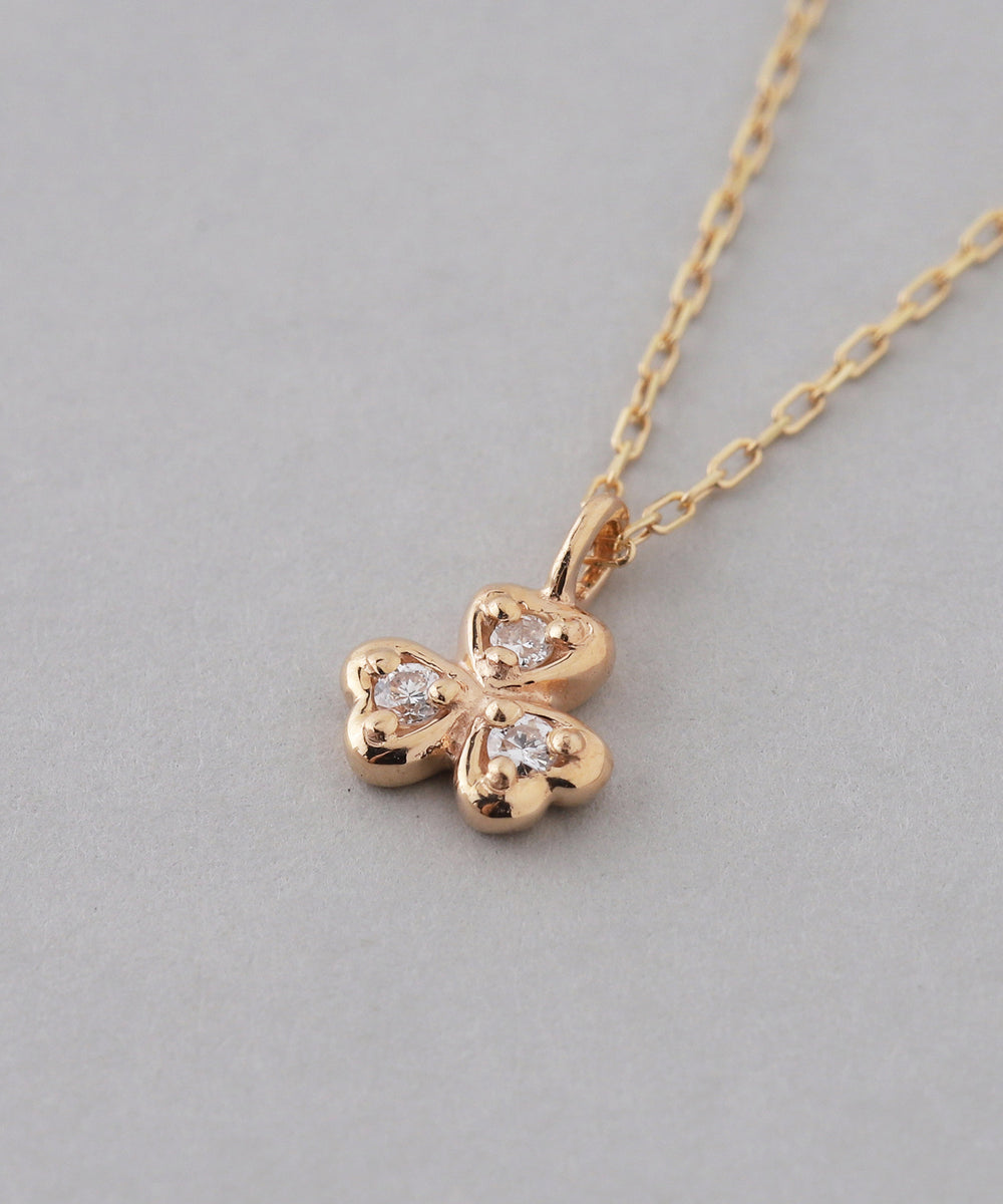 SIENAROSE】クローバーモチーフダイヤネックレス｜アネモネ