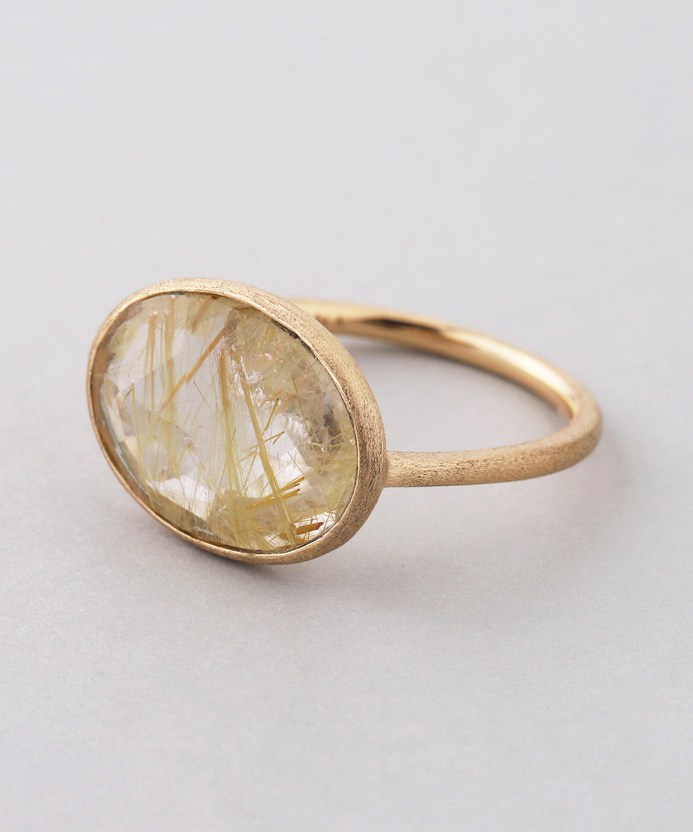 SIENAROSE】オーバルカットリング[ルチルクォーツ]｜SANPO ONLINE