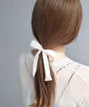 シックカラーリボンヘアゴム