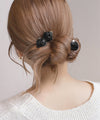 Satin Rose Mini Clips (Set of 3)