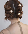 Satin Rose Mini Clips (Set of 3)