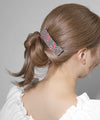 Multi-patterned square barrette