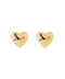 Metal heart earrings