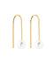Pearl back catch earrings