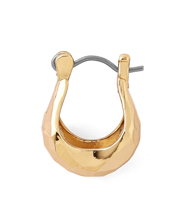 Craft-style metal hoop earrings
