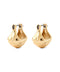 Craft-style metal hoop earrings