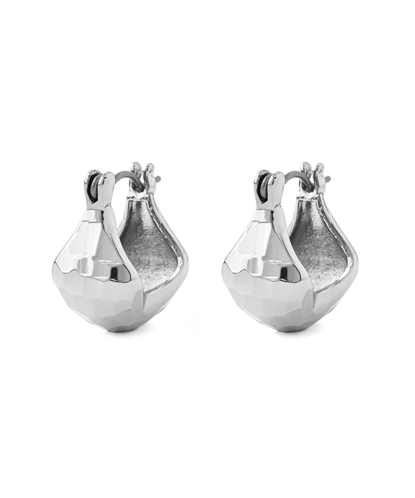 Craft-style metal hoop earrings
