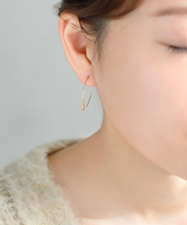 スリムドロップフックピアス
