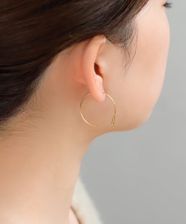 スリムドロップフックピアス