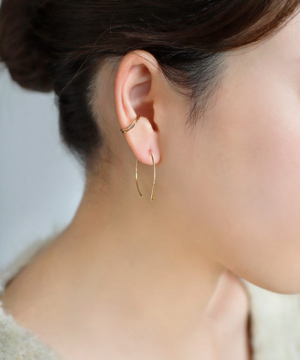 スリムドロップフックピアス