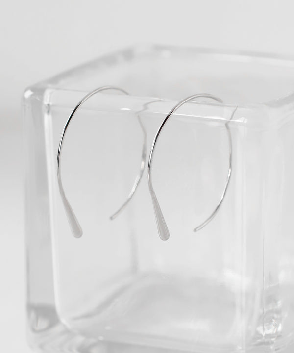 スリムドロップフックピアス