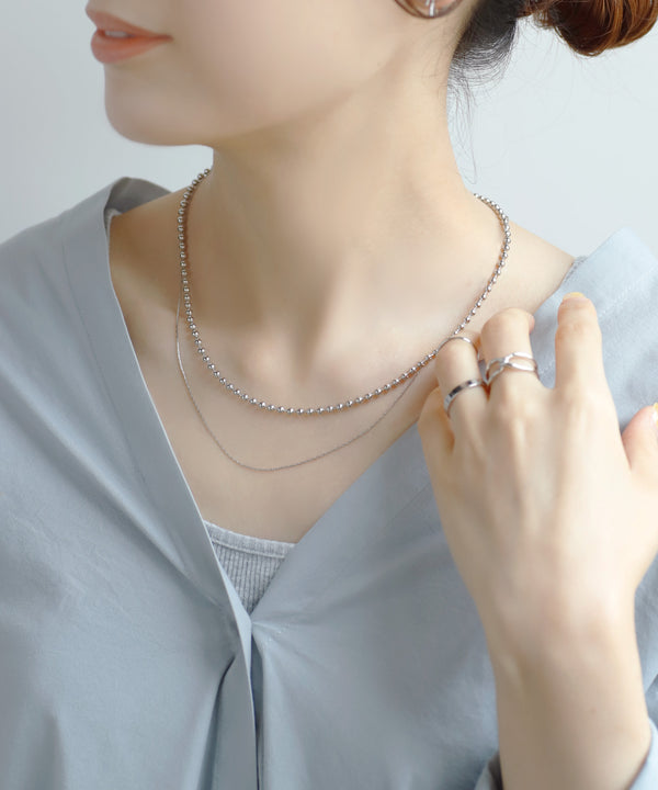 2WAYボールチェーンネックレス
