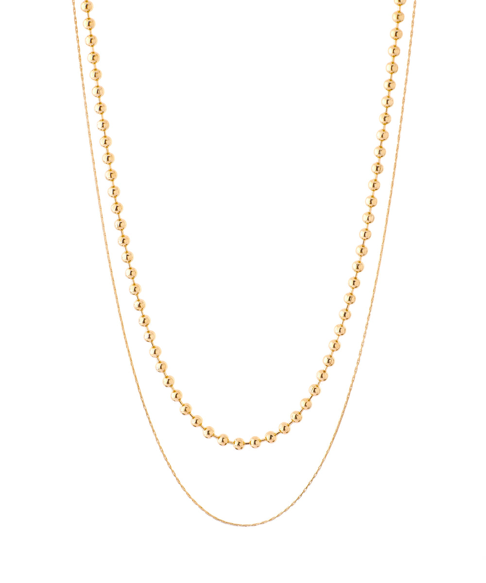 ANEMONE] 2-way ball chain necklace | SANPO ONLINE