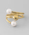 Pearl Spiral Ring