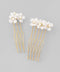 Pearl Flower Comb (Set of 2)