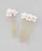Pearl Flower Comb (Set of 2)