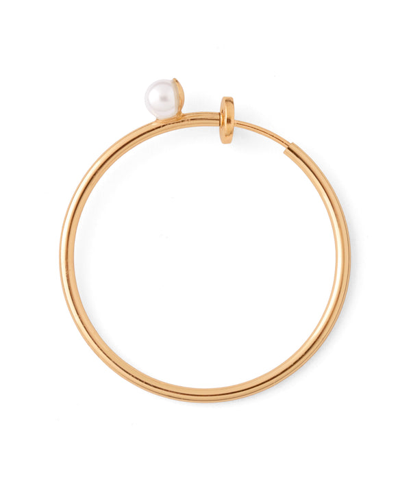 パールポイントフープイヤリング