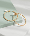 Pearl Point Hoop Earrings