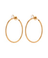Pearl Point Hoop Earrings