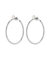 Pearl Point Hoop Earrings