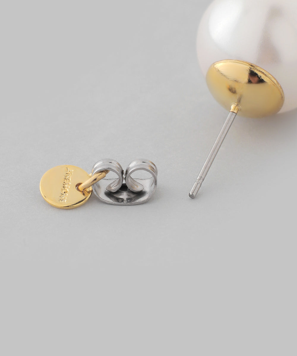 シエナロゼ 10Kパールピアス ANEMONE】淡水パールピアス[K10]｜アネモネ・シエナロゼ