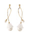 Flower × Shiny Pearl Earrings