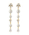 Bijou and pearl earrings