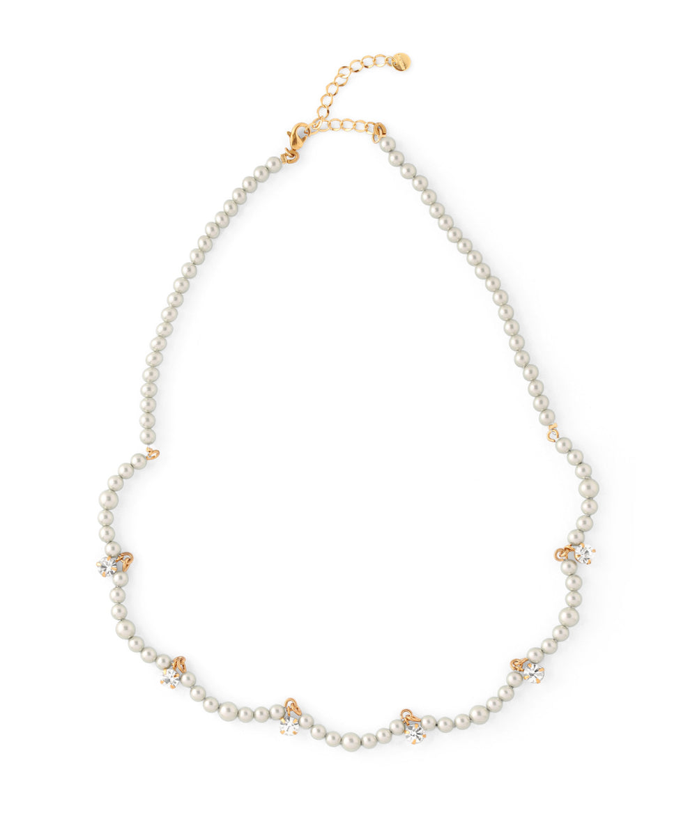 アクセサリー anemone ANEMONE】ビジュー×パールネックレス｜アネモネ・シエナロゼ・ミミサン