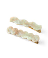 Marble color clips (set of 2)