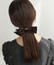 Velvet ribbon barrette