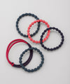 Multi-design hair ties (set of 5)