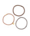 Multi-design glitter hair ties (set of 3)