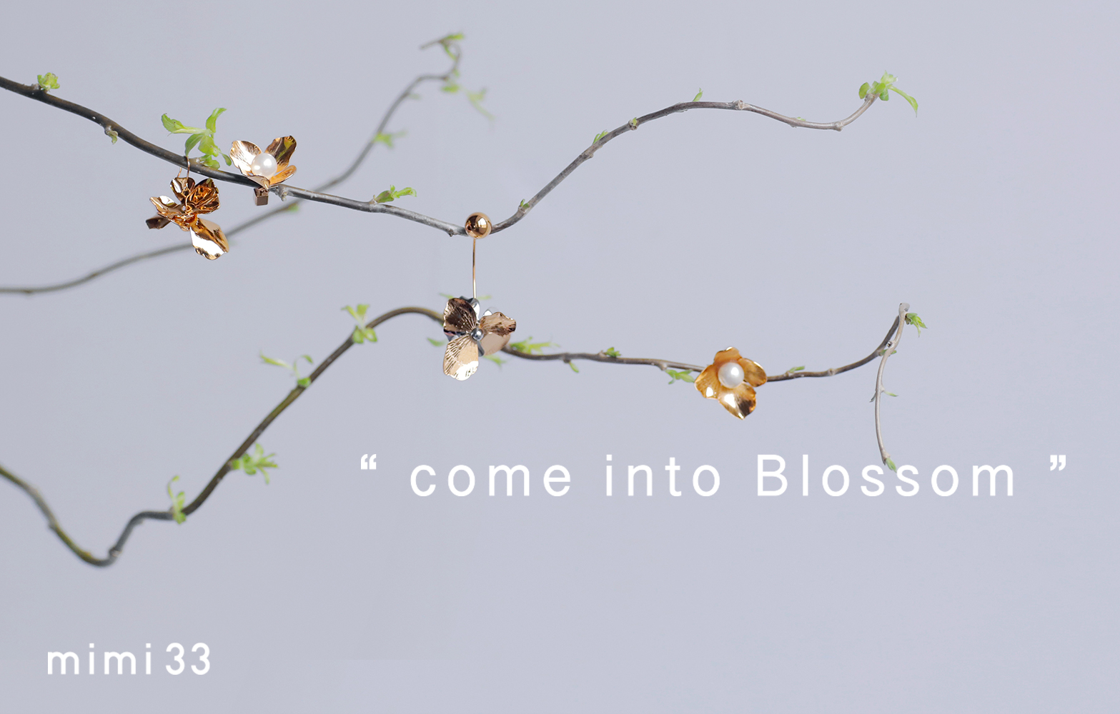 "come into blossom" フラワーアクセでドレスアップを