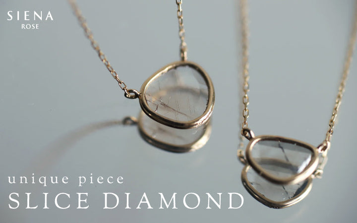 A one-of-a-kind sparkle. Slice diamond necklace 
